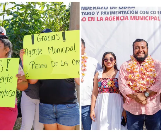 Drenaje y pavimentación, obras en La Ventosa de Juchitán 