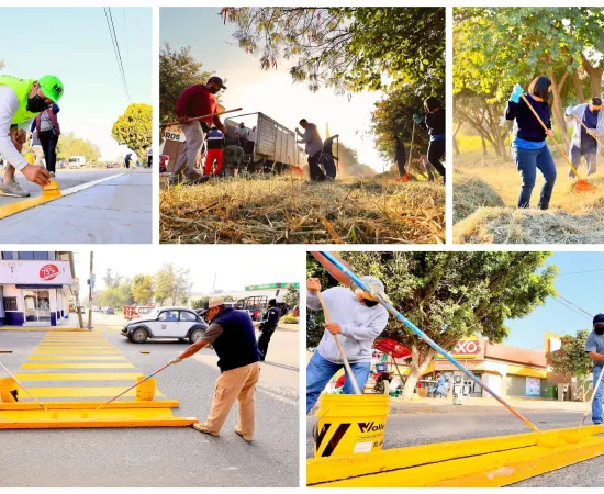 Vecinas y vecinos de Eucaliptos participaron en una exitosa jornada de Tequio Vecinal