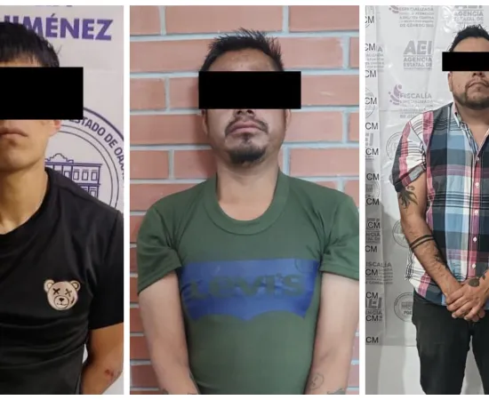 Detienen a tres, por casos ocurridos en diferentes regiones del estado