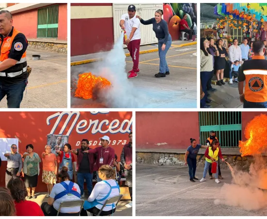 Continúa la toma de protesta de Unidades Internas de Protección Civil en mercados municipales