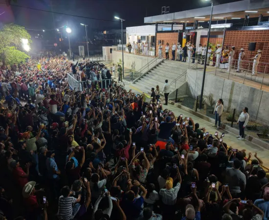 Presidenta Sheinbaum inauguró la Estación Juchitán del Tren Interoceánico