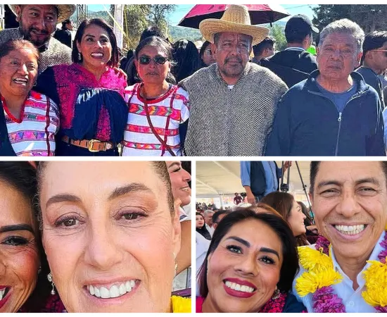 Tania López presente en la gira de la Presidenta Sheinbaum en Oaxaca 