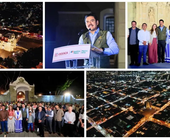 Oaxaca de Juárez brilla con la nueva iluminación de la Basílica de la Soledad