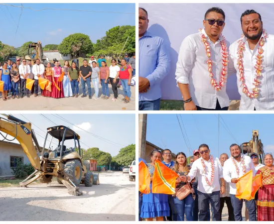 Arranca Miguel Quetú rehabilitación de avenidas en Chicapa de Castro 