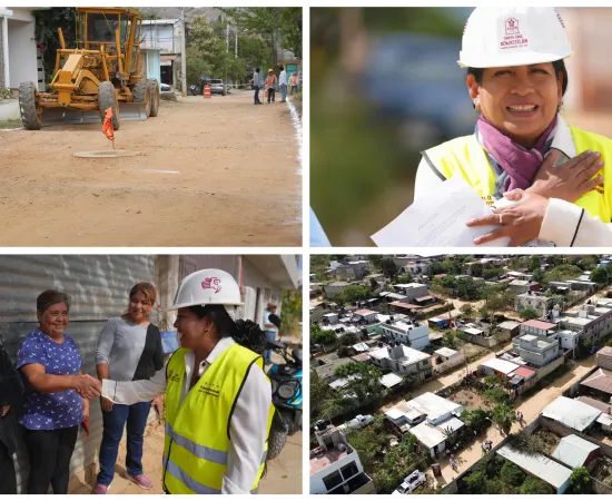 Inauguran y arrancan obras de infraestructura en colonias de Xoxocotlán