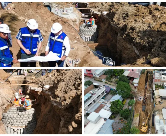 Avanza Soapa con la rehabilitación de la red sanitaria de San Martín Mexicapam