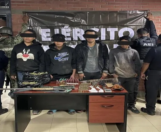 En cateo en Miahuatlán; detienen a cuatro personas y aseguran drogas