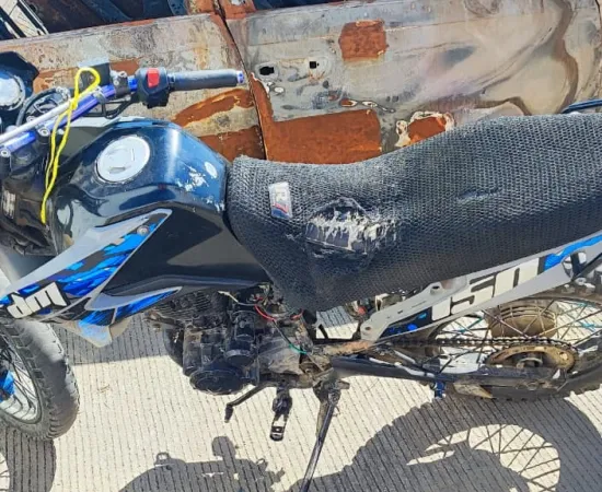 Aseguran motocicleta en que viajaban autores materiales de homicidio cometido en alcoholímetro de San Jacinto Amilpas