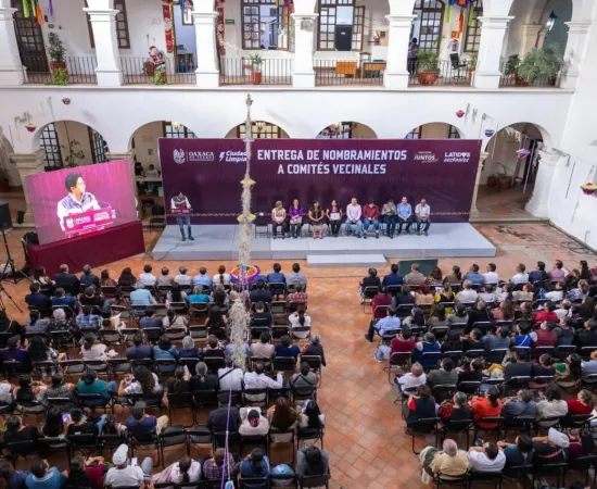 55 nuevos Comités Vecinales fortalecen la participación ciudadana en Oaxaca de Juárez