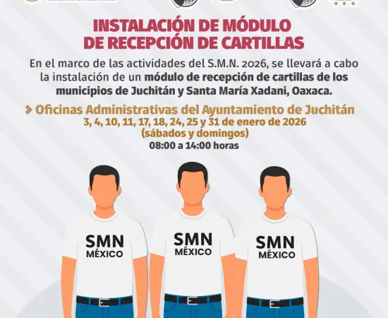 Instalan Módulo de Recepción de Cartillas