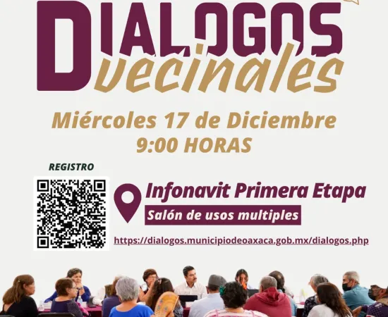 Este miércoles, Diálogos Vecinales en Infonavit Primera Etapa: participación y escucha directa