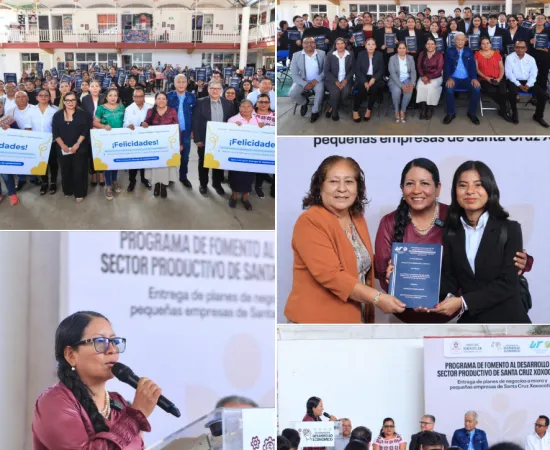 Emprendedores de Xoxocotlán reciben planes de negocio y apoyos de Capital Semilla