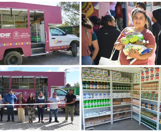 Tiendita Móvil del DIF acerca apoyos directos a familias de Los Nogales