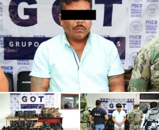 Catean rancho en el Istmo y aseguran arsenal