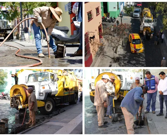 Exhorta Soapa a evitar descargar desechos orgánicos en la red pluvial del Centro Histórico