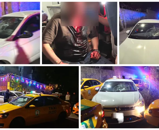 Evidencian a taxista monta choque