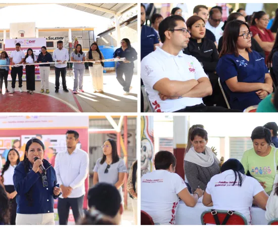 El Tren Bienestar del DIF Xoxocotlán otorgó servicios gratuitos a cientos de familias de La Soledad