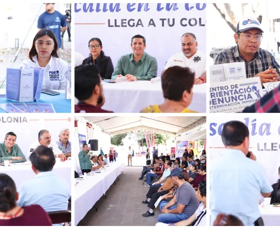 Realizan Fiscalía en tu Colonia en Cinco Señores 