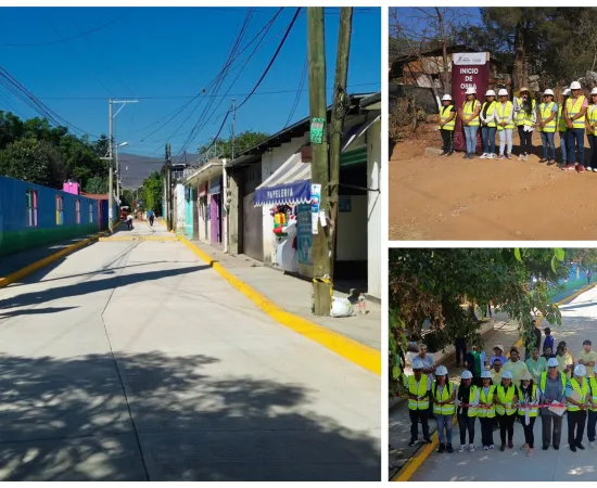 Con obras de agua y pavimentación Nancy Benítez atiende rezagos en Xoxocotlán