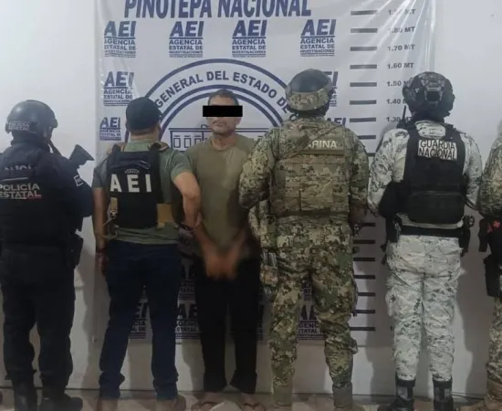 Lo detienen por doble homicidio cometido en Santiago Pinotepa Nacional