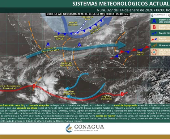 Continúa el ambiente frío, vientos moderados a fuertes y lluvias aisladas en Oaxaca  