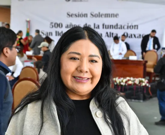 Reconoce diputada Tania Caballero Navarro a San Ildefonso Villa Alta por sus 500 años de historia