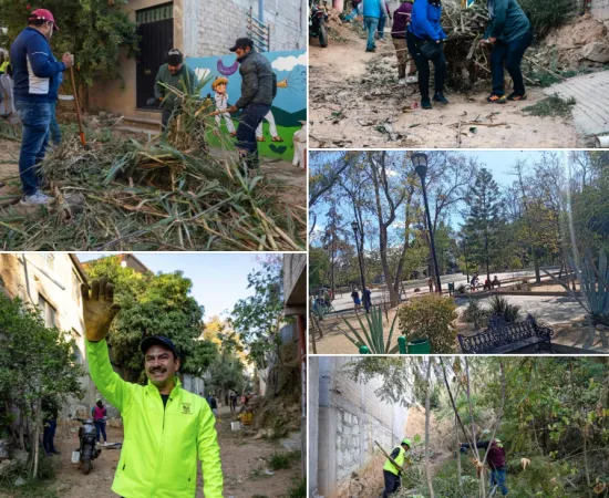 Tequio Vecinal fortalece el orden y la convivencia en la colonia Mártires de Río Blanco