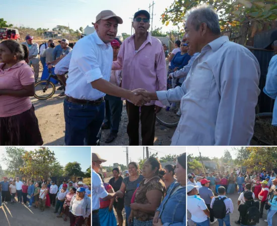 Platica Nino Morales, con sus paisanos de la Heroica Villa de San Blas Atempa*