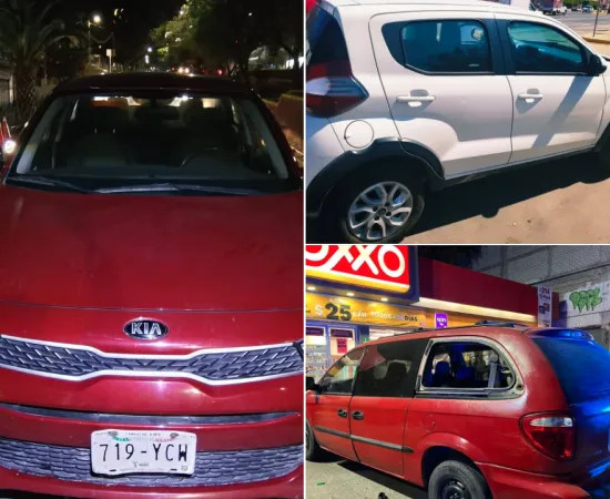 Recupera Policía Vial Estatal 3 vehículos con reporte de robo en acciones coordinadas con el C5i