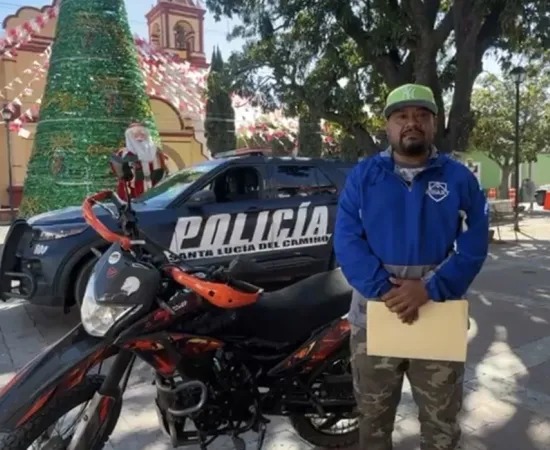 Una motocicleta más recuperada por la Policía Municipal de Santa Lucia del Camino