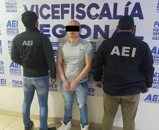 Detiene FGEO a acusado de homicidio calificado en el Istmo