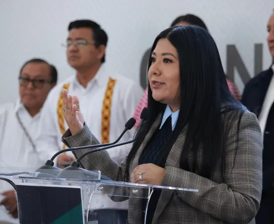 Reitera Tania Caballero, presidenta de la Jucopo, llamado al respeto en comparecencias