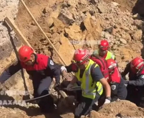 Sobre incidente en trabajos de drenaje en la zona sur de Oaxaca de Juárez, Municipio informa: