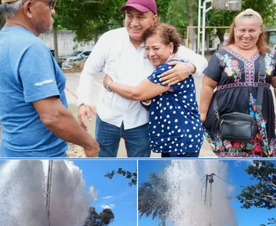 Celebra Nino Morales, que esté listo el primero de cuatro pozos de agua en Salina Cruz