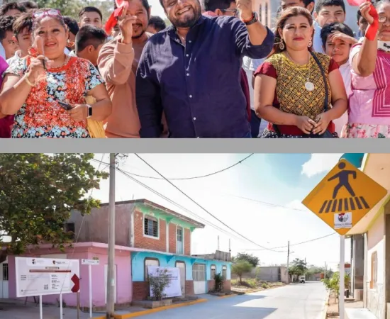 Miguel Quetu entrega pavimentación en calle Constitución, que mejora el camino y ayuda a evitar inundaciones