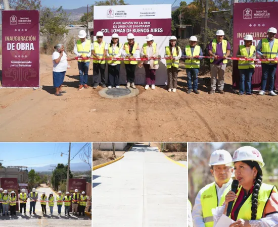 Suma Xoxocotlán cuatro nuevas obras de infraestructura