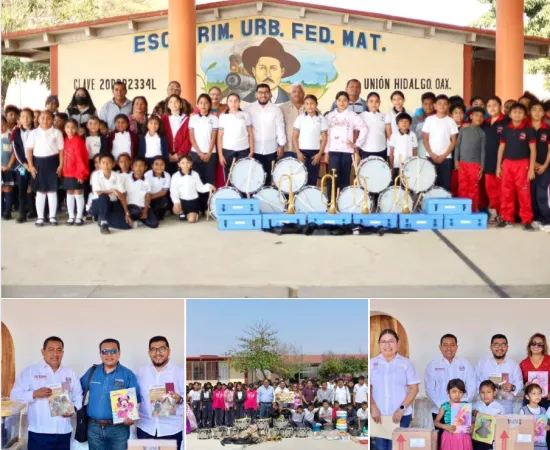 IEEPO impulsa la educación en el Istmo con entrega de apoyos a escuelas 