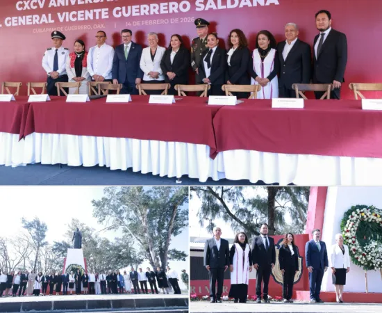 Poder Legislativo participa en ceremonia cívica por el CXCV aniversario luctuoso de Vicente Guerrero