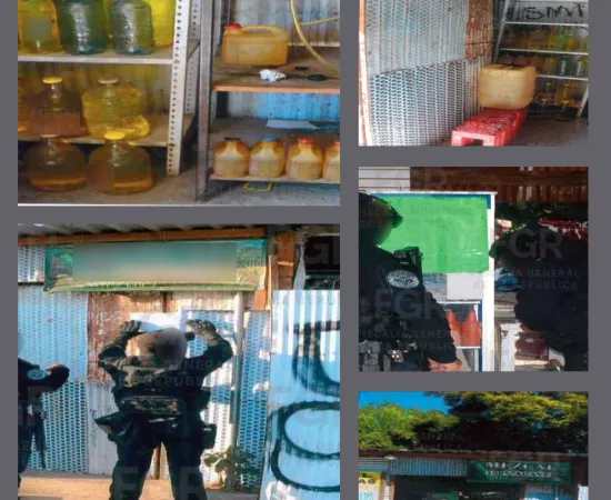 En cateo, FGR asegura más de 200 litros de hidrocarburos en Soledad Etla 