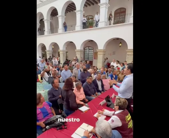 Presidente Ray Chagoya escucha, acuerda y resuelve con pensionados del Sindicato 3 de Marzo