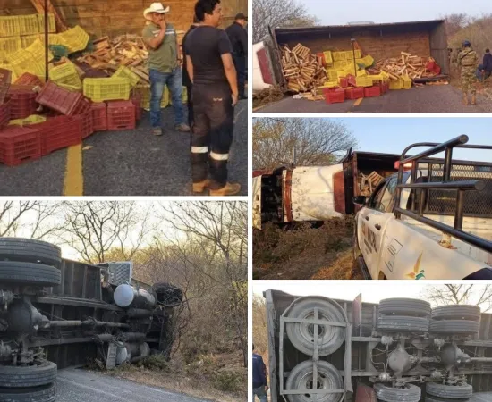 Reporta CEPCyGR cierre a la circulación en la carretera Tequisistlán–Tehuantepec por accidente vial