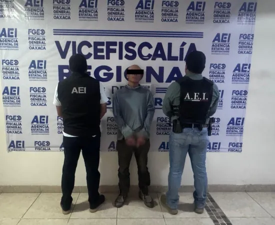 Capturan a un sujeto por el delito de homicidio cometido en Miahuatlán de Porfirio Díaz