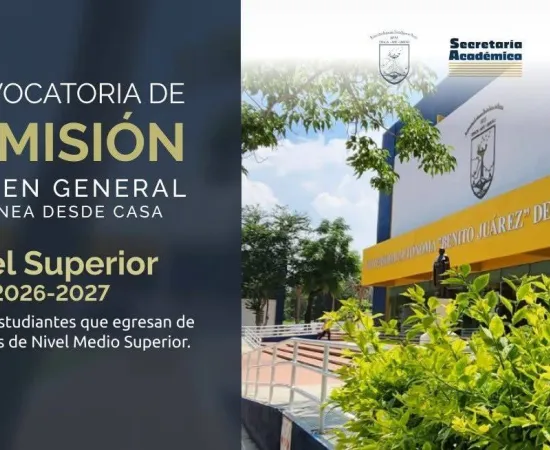 ¡La Convocatoria de Admisión UABJO 2026–2027, Examen General ya está disponible! 