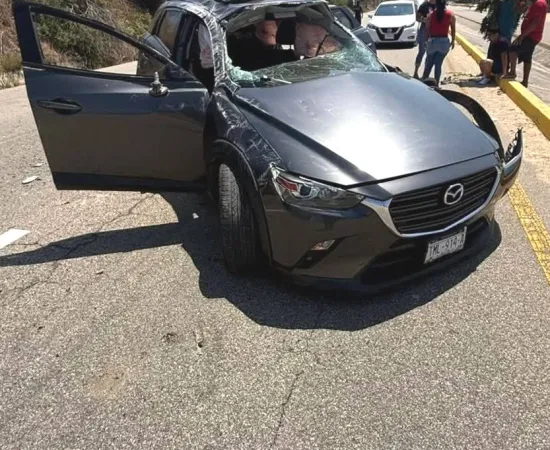 Accidente en El Rosedal de Colotepec