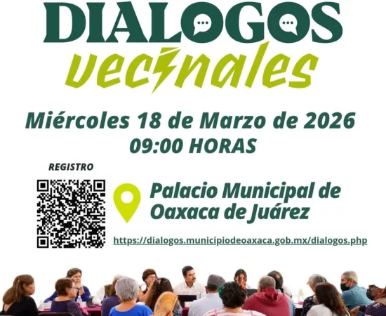  Súmate a los Diálogos Vecinales en Palacio Municipal este miércoles