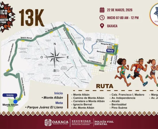 Alista Policía Vial Estatal dispositivo por Medio Maratón Raíces de Tierra