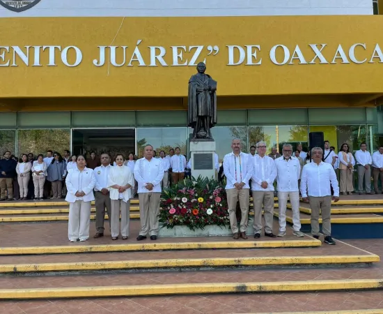 El legado de Juárez debe ser acción y congruencia: Rector Cristian Carreño 