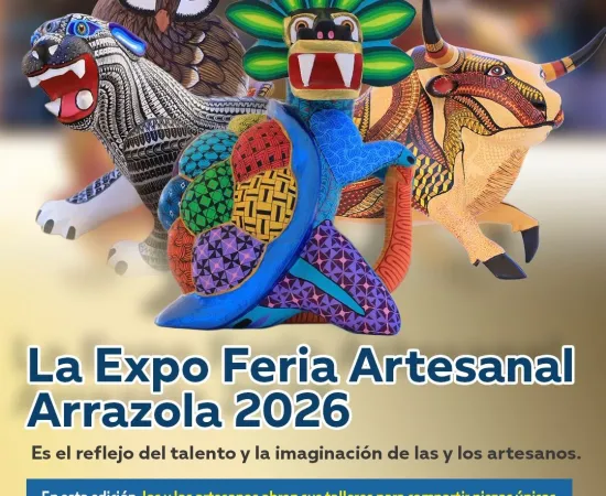 San Antonio Arrazola invita a la Expo Feria Artesanal de Alebrijes 2026