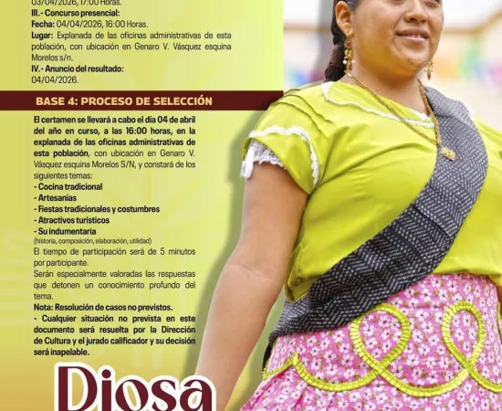 Lanza Xoxocotlán convocatoria para elegir representante de la “Diosa Centéotl 2026”