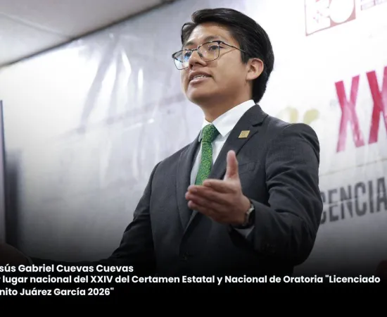 Oaxaqueño gana el Certamen Nacional de Oratoria “Lic. Benito Juárez García”